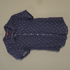 Modcloth Floral blue button down